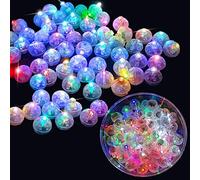 YeahBoom 120 PCS LED Balloon Lumière,Boule Mini Rond LED Balloon Lumière pour la lumière de la lanterne, décoration pour Noël, Halloween,longue durée de veille