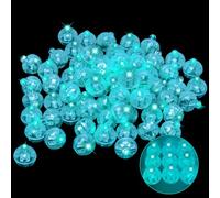 YeahBoom 120 PCS LED Balloon Lumière,Boule Mini Rond LED Balloon Lumière pour la lumière de la lanterne, décoration pour Noël, Halloween,longue durée de veille