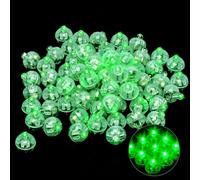 YeahBoom 120 PCS LED Balloon Lumière,Boule Mini Rond LED Balloon Lumière pour la lumière de la lanterne, décoration pour Noël, Halloween,longue durée de veille