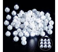 YeahBoom 120 PCS LED Balloon Lumière,Boule Mini Rond LED Balloon Lumière pour la lumière de la lanterne, décoration pour Noël, Halloween,longue durée de veille