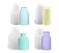 YeahBoom 4PCS Moules en Résine Vase,Moule Vase Resine Epoxy,Moule Silicone Vase Resin Mold,Moules à Fleurs pour la Fabrication de Porte-Plumes, de vases et d'ornements décoratifs