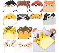 YeahBoom 720Feuilles Mini Notes Autocollantes,Notes Autocollantes Animaux,Mignon Animal Notes Autocollantes,Super Sticky Notes Animaux,Mini Notes Adhésives Colorées pour les études,la maison,le bureau