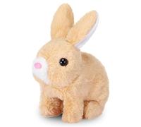 YeahBoom Jouet de Lapin Interactif Réaliste,Jouet Interactif Lapin de Paques,Jouets en Peluche électronique pour Enfants,Lapin en Peluche Interactive,Animaux en Peluche Interactifs