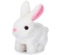 YeahBoom Jouet de Lapin Interactif Réaliste,Jouet Interactif Lapin de Paques,Jouets en Peluche électronique pour Enfants,Lapin en Peluche Interactive,Animaux en Peluche Interactifs