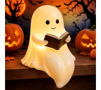 YeahBoom Lampe fantôme décorative d'Halloween - Lampe de lecture fantôme 3D LED - Lampe de lecture fantôme pour lecteurs et amateurs de livres - Pour décoration d'Halloween, décoration de table de