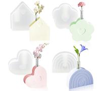 YeahBoom Lot de 4 moules en silicone pour vase, bouteille en résine, vase, moule en silicone