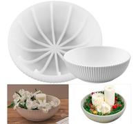 YeahBoom Moules pour assiettes en résine, plateau rond en silicone, moule rond en silicone pour dessous de verre, moule rond en résine époxy pour assiettes de bijoux, dessous de verre, tapis pour bol