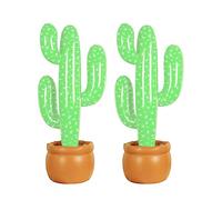 YeahiBaby 2pcs géant 90cm gonflable Cactus - Décoration de fête western, accessoires d'été