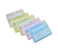 Yeahibaby 5 pcs horizontal carte d'identité support badges Passport travail permis carte étiquette de nom des employés pour badge