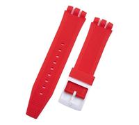 YEAHSO Accessoires de bracelet de montre colorés en caoutchouc de silicone souple 24x22 mm compatibles avec le bracelet Swatch compatible avec la boucle ardillon de ceinture IRONY SCUBA 200 (Color :