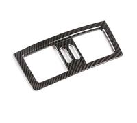 YEAHSO Compatible avec BMW Série 5 E60 2004-2010 ABS Chrome/Fibre de carbone Texture arrière Climatisation Sortie Garniture Intérieur Accessoires de voiture (Color : Carbon Fiber)