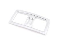 YEAHSO Compatible avec BMW Série 5 E60 2004-2010 ABS Chrome/Fibre de carbone Texture arrière Climatisation Sortie Garniture Intérieur Accessoires de voiture (Color : Silver)