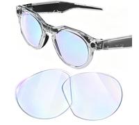Yeahxing Verres de rechange compatibles avec les lunettes intelligentes Oakley Meta HSTN OW8002 (51 mm) - Transparentes, options