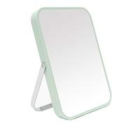 YEAKE Miroir de maquillage, 20,3 cm, portable, pliable, avec support en métal, réglable à 90 °, pour salle de bain, douche, rasage (vert)