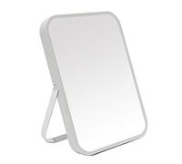 YEAKE Miroir de maquillage de table et de bureau - 20,3 cm - Portable - Avec support en métal - Réglable à 90 ° - Miroir de maquillage - Suspendu - Pour salle de bain - Pour douche, rasage - Gris