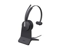 Yealink BH 70 Mono Teams avec Support de Charge USB-A, Casque Bluetooth avec câble, Noir, pour Travail d'équipe, certifié Microsoft Teams, Batterie jusqu'à 35 Heures, Busylight, Version de Port à