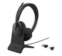 Yealink Casque stéréo BH74 Bluetooth sans fil USB-C/A Certifié Microsoft Teams Socle de recharge