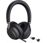 Yealink BH76 Plus Casque Micro Audio Sans Fil pour le Travail, Casque Bluetooth avec Microphone Rétractable, Casque ANC Certifié par les Équipes