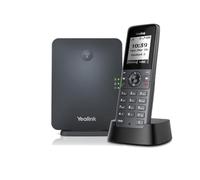 Yealink Bluetooth, Wi-Fi 10 comptes SIP haute performance 35 heures de temps de conversation Dect Téléphone IP, taille d'écran 1,8", noir