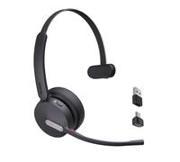 Yealink Casque Bluetooth sans Fil BH70 avec Microphone pour Le Travail, jusqu'à 35 Heures d'autonomie en Conversation, Suppression du Bruit à 3 Microphones, 91g Casque certifié Microsoft Teams