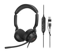 Yealink Casque Filaire UH44 pour PC avec Double Microphone et réduction de Bruit, Adaptateur USB-C/A, Compatible avec Les Ordinateurs, Les centres d'appels et Les Bureaux. Certifié Busylight Teams