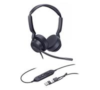 Yealink Casque filaire UH42 Dual Teams USB-C/A – Stéréo HD, micro IA, commandes Teams