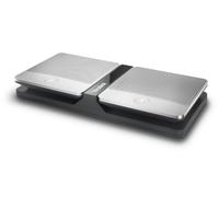Yealink CPW90 Microphone d'extension de conférence sans fil - Argent | Pour haut-parleur de conférence Yealink CP960, duplex, prise vocale à 360° (3 mètres), temps de conversation de 19 heures