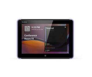 Yealink RoomPanel E2 Écran tout-en-un 8" Android 13 avec barre d’état LED, commande tactile et RFID/NFC pour la gestion des réservations de salle de