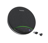 Yealink SP92 Enceinte Portable Conférence, Enceinte Bluetooth Haut-Parleur avec dongle, Microphone antibruit IA, autonomie d'appel de 20 Heures, Portée de 100 Pieds pour Petite Salle de réunion