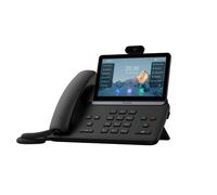 Yealink T88V Téléphone sécurisé avec 16 comptes SIP, caméra HD, Wifi 6, Bluetooth et audio IA, conçu pour l’entreprise moderne.