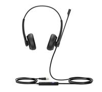 Yealink UH34 Dual Teams Avec fil Arceau Bureau/Centre d'appels USB Type-A Noir