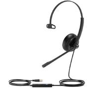 Casque Audio UH34 Mono UC Filaire USB Annulation du Bruit Active Supra-Auriculaire Noir