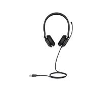 Yealink UH35 Casque Binaural USB-A Circum-aural, Microphone Boom double, Réduction de bruit, 20-20000Hz, Câble 1.5m, Compatible Windows/macOS