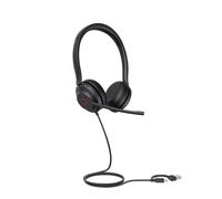 Yealink Casque filaire UH35 Duo Teams – USB A/C, certifié Teams, double micro à suppression de bruit