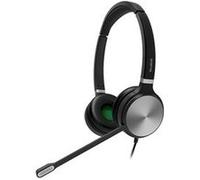 Yealink UH36 Dual - Micro-casque - sur-oreille - filaire - USB, jack 3,5mm - noir et argent Noir et argent G