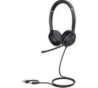 Yealink UH37 Dual - Micro-casque - sur-oreille - filaire - noir - Certifié pour Microsoft Teams G