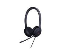 Yealink UH37 Dual - Micro-casque - sur-oreille - filaire - USB - isolation acoustique - noir - Certifié pour Microsoft Teams