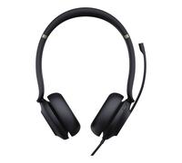 Yealink UH37 Dual - Micro-casque - sur-oreille - filaire - USB - isolation acoustique - noir - Certifié pour Microsoft Teams Noir G