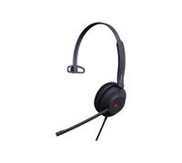 Yealink UH37 Mono Teams Casque Filaire Arceau Bureau/Centre d'appels Noir, HP 20-20000Hz, Micro Anti-bruit, Câble 1.2m, Compatible Windows/macOS