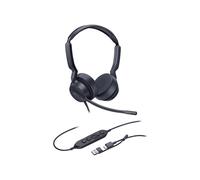 Yealink UH42 Casque Binaural Filaire USB-C/A Supra-Aural 20-20000Hz 113.8dB Microphone Boom Suppression Bruit Câble 2.15m Noir 160g