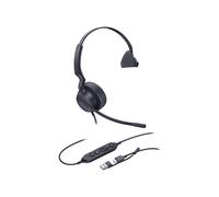 Yealink UH42 Casque Mono USB-C/A Arceau Supra-Aural, Réponse/Fin d'appel, Volume, Mute, Freq 20-20000Hz, Micro Boom 100-14000Hz, Câble 2.15m