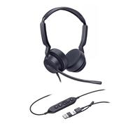 Yealink Casque filaire UH42 Dual Teams USB-C/A – Stéréo HD, micro IA, commandes Teams