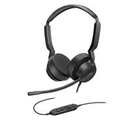 Yealink UH42 USB-C/A Casque filaire avec micro antibruit pour PC ordinateur portable Compatible avec Zoom Teams, coussinets d'oreille confortables, son stéréo, commandes en ligne