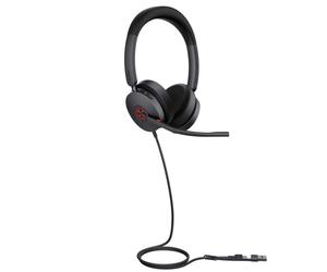 Yealink UH48 Duo MS USB-C/A Casque filaire pour PC et mobile avec double connexion USB-A/C et réduction de bruit active, conçu pour améliorer la