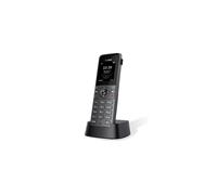 Yealink W73H - Combiné IP DECT Sans Fil Noir, 2 Lignes, Écran TFT 1.8", Portée 300m, Répertoire 100 Entrées, Bluetooth, IEEE 802.3af