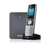 Yealink W76P - Système téléphonique IP DECT pour PME avec base W70B et compatibilité W56H (10 SIP, 20 appels, portée réseau étendue)