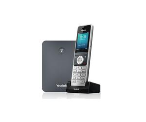 Yealink W76P Téléphone IP DECT 20 Lignes Gris - Écran TFT 2.4" 240x320, Répertoire 1000 Contacts, Ethernet 10/100, PoE IEEE 802.1af