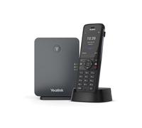 Yealink W78P Téléphone IP DECT Noir : Écran TFT 2.4", Répertoire 1000 contacts, Portée 300m, Fast Ethernet, Bluetooth 5.1, PoE (optionnel)
