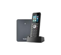 Yealink W79P Téléphone IP DECT Sans Fil, 20 Lignes, Écran TFT 1.8", Portée 300m, PoE, WiFi, Bluetooth, Répertoire 1000 entrées, Noir