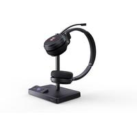Yealink Casque stéréo DECT WH62 – Sans fil, certifié Microsoft Teams, avec station de travail